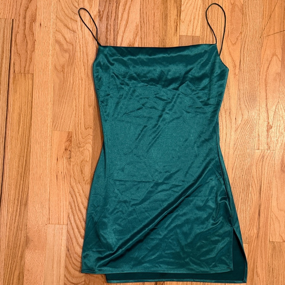 Gorgeous Teal Spaghetti Strap Dress
